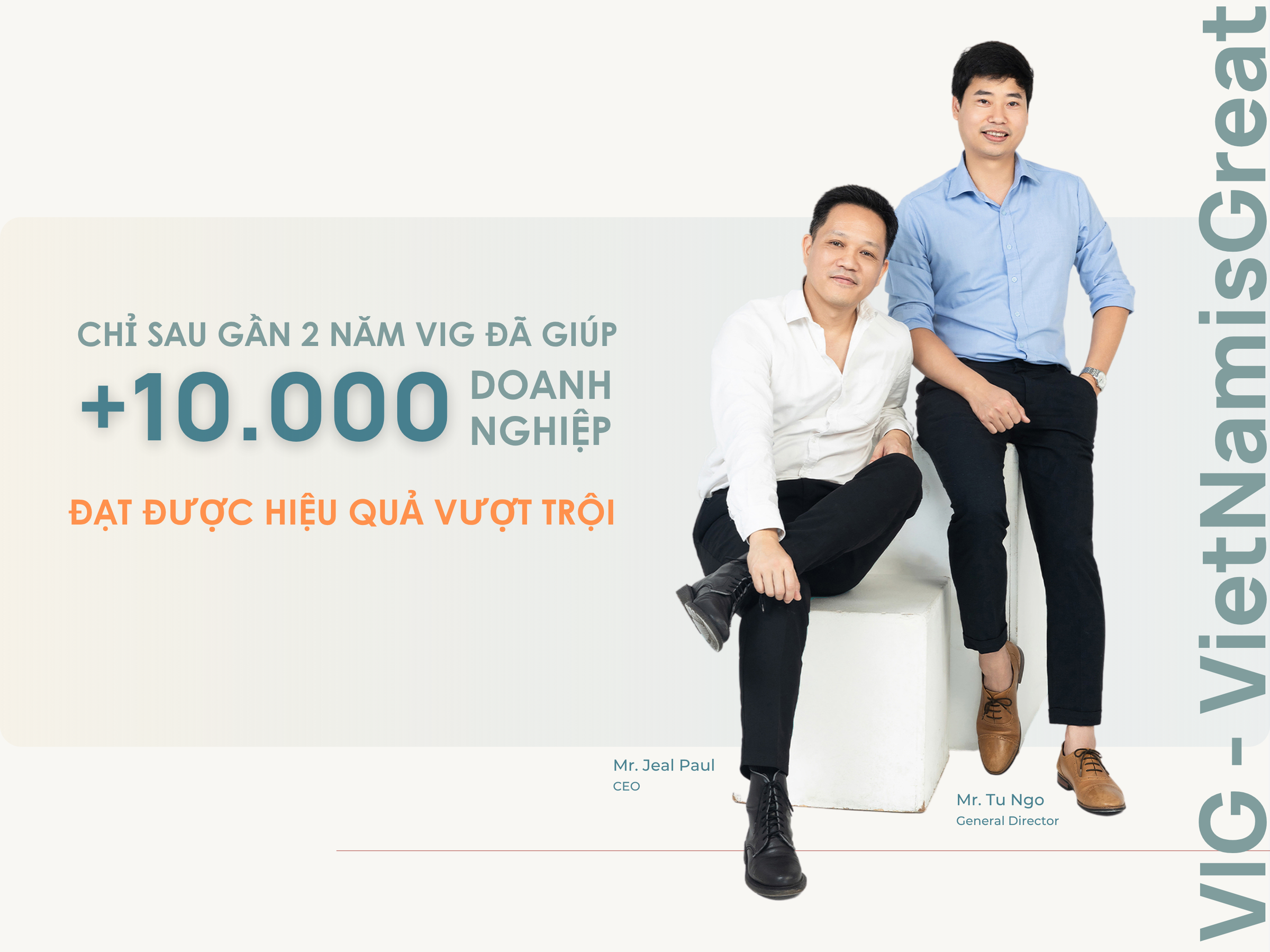 Jean Paul, CEO và Ngô Tú, CTO — đồng sáng lập VIG